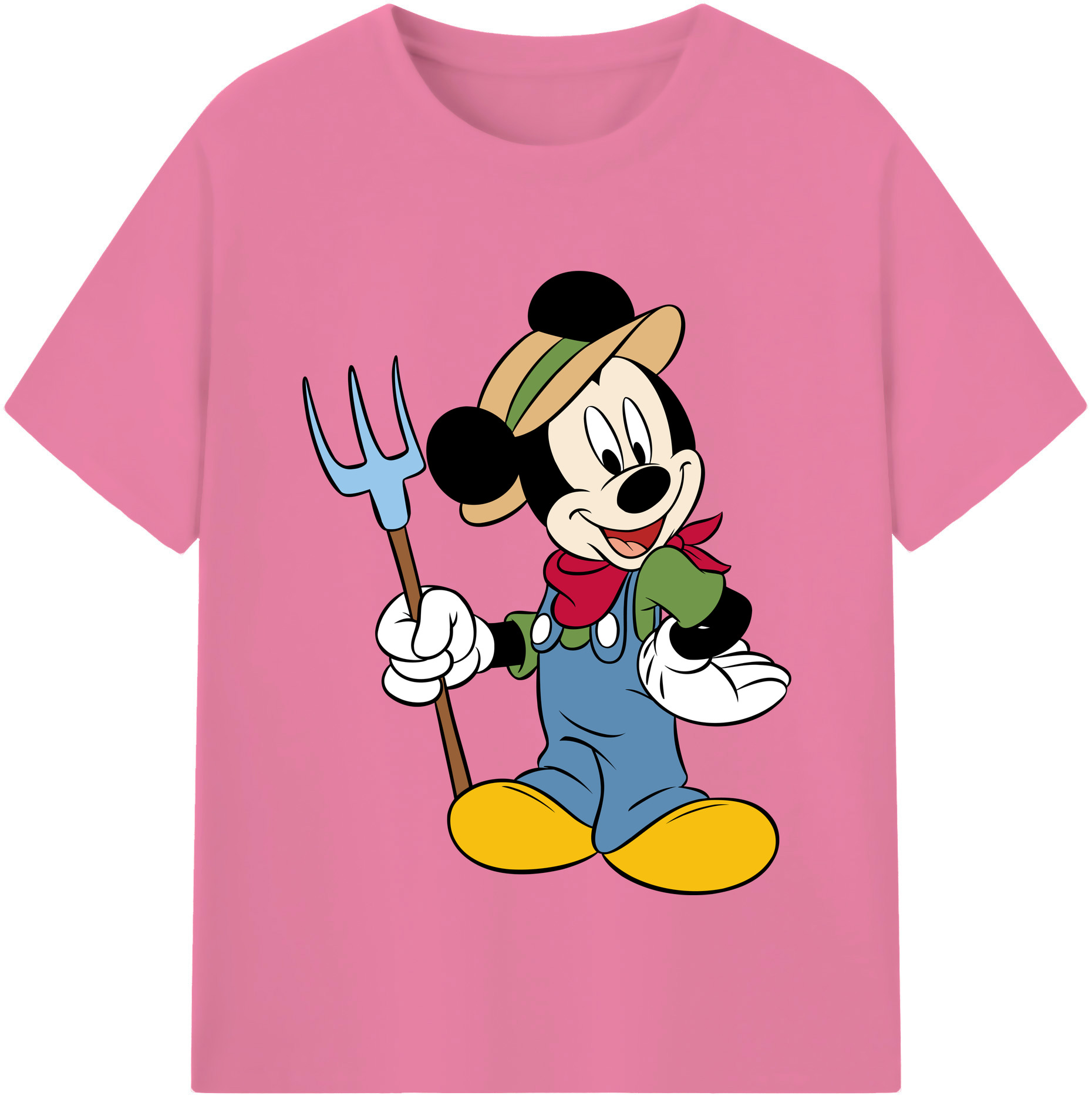 （画像用） ミッキーマウス Mickey Mouse 綿100％半袖Tシャツ（フロントプリント）
